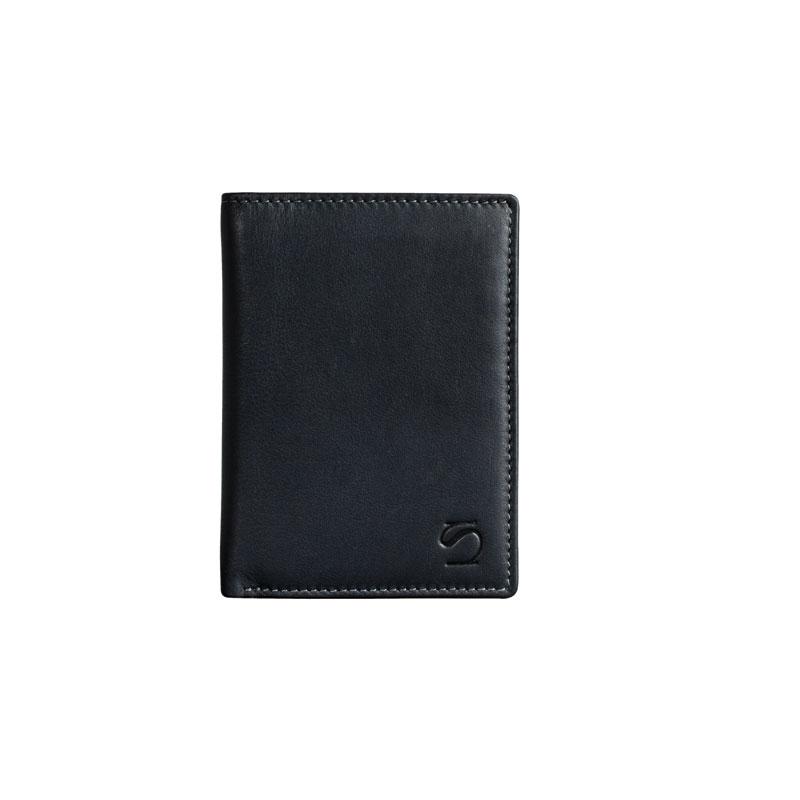 Billetero piel negro, Colección Exotic Leather