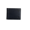 Black leather wallet, Exotic Leather Collection. 11x9 cm