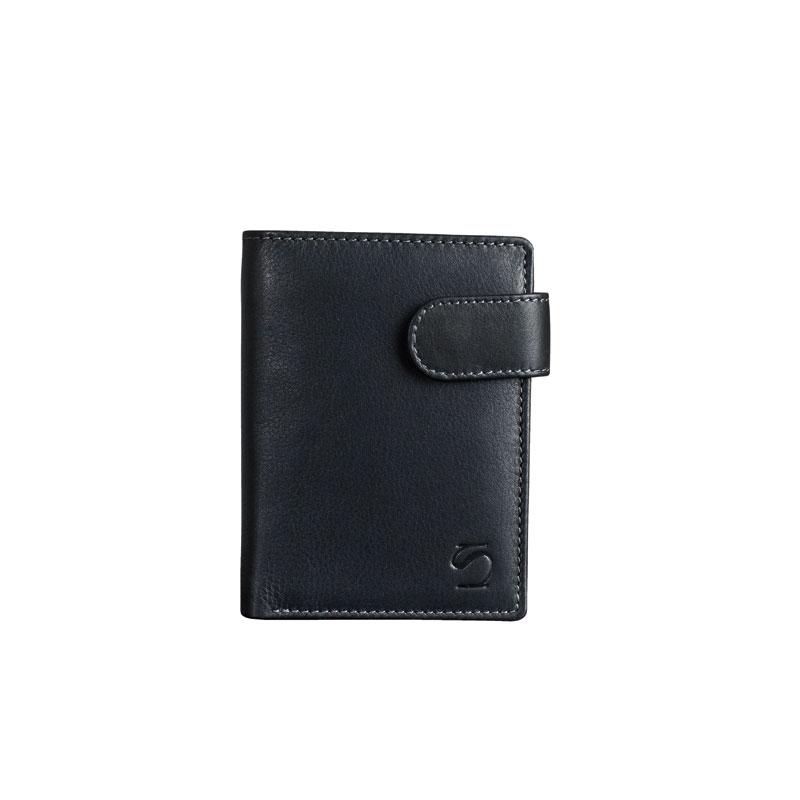 Billetero piel negro, Colección Exotic Leather