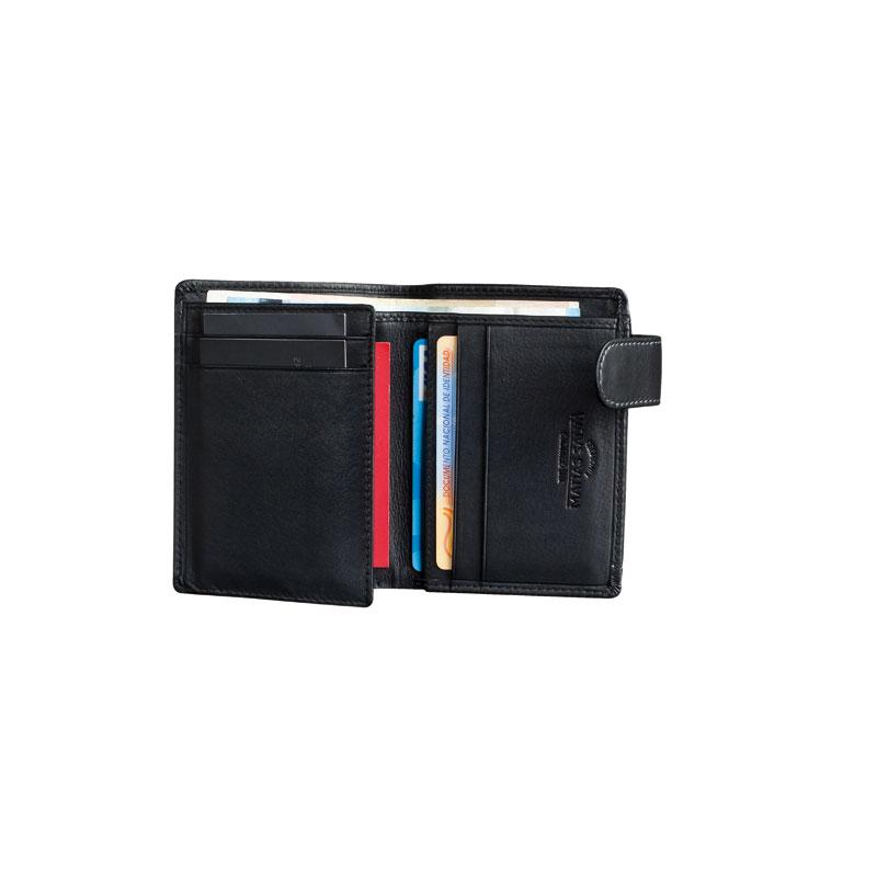 Billetero piel negro, Colección Exotic Leather