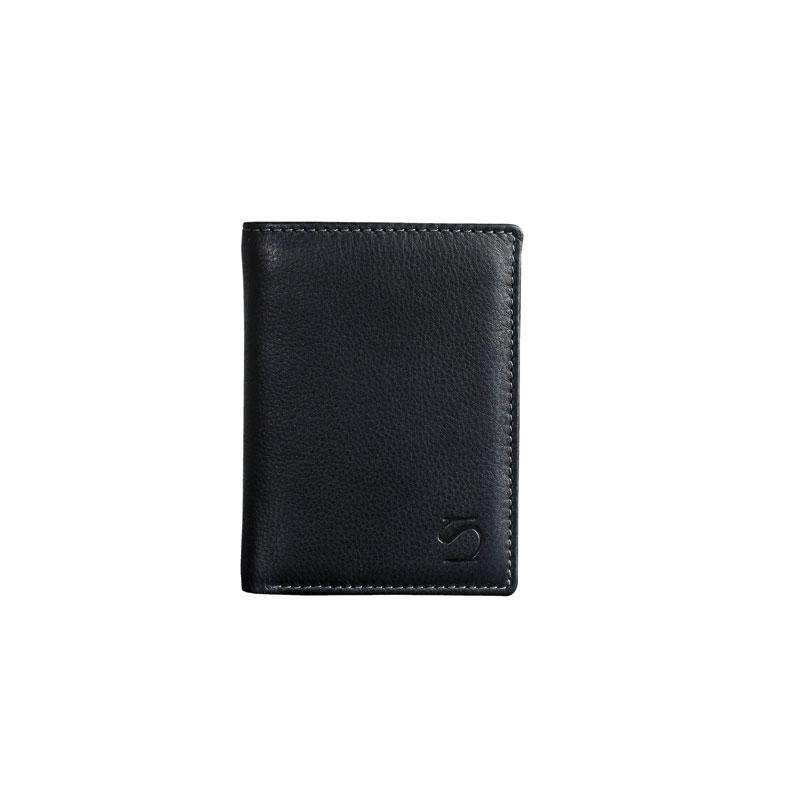 Billetero piel negro, Colección Exotic Leather