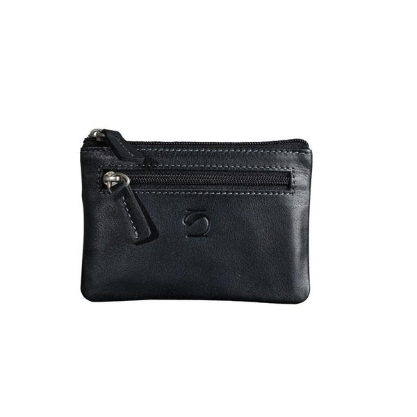 Monedero piel negro, Colección Exotic Leather