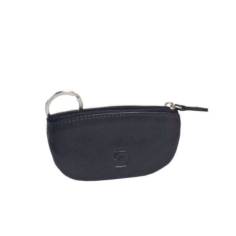 Monedero piel negro, Colección Exotic Leather