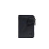 Monedero piel negro, Colección Exotic Leather
