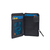 Monedero piel negro, Colección Exotic Leather