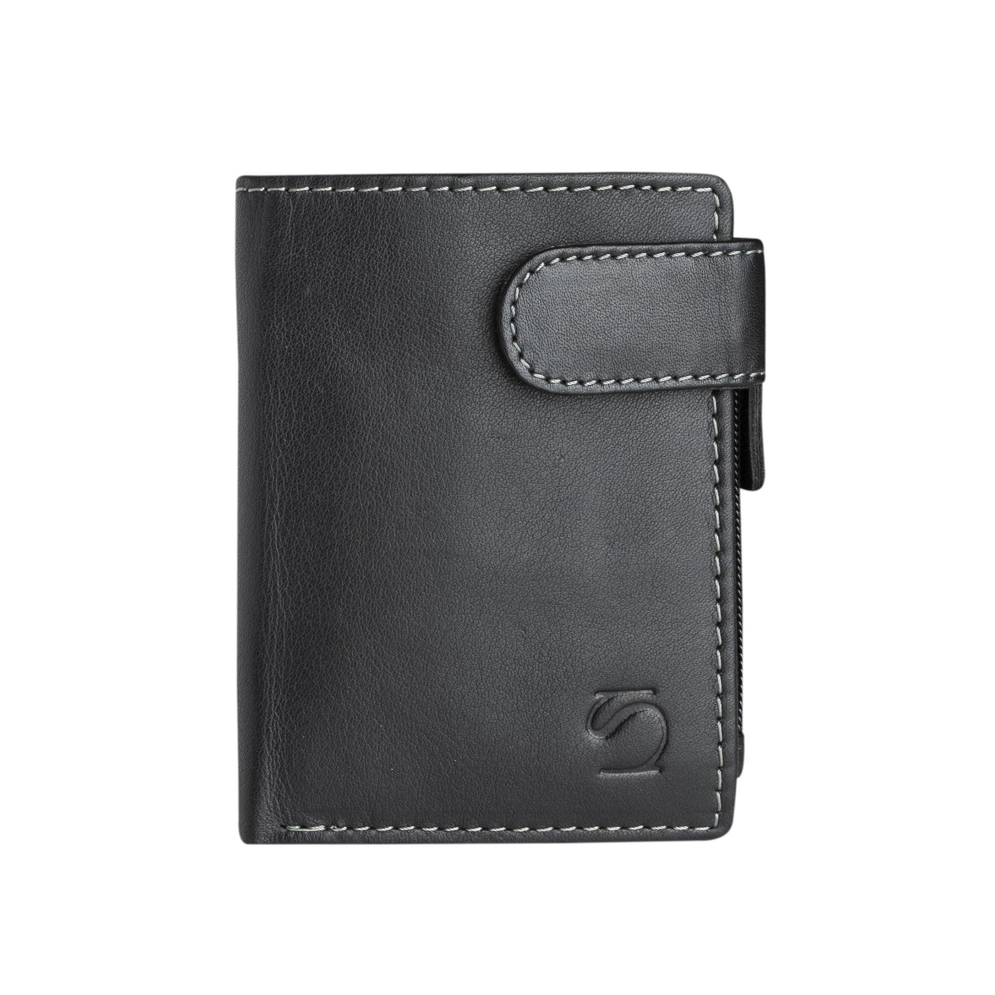 Black leather wallet, Exotic Leather Collection