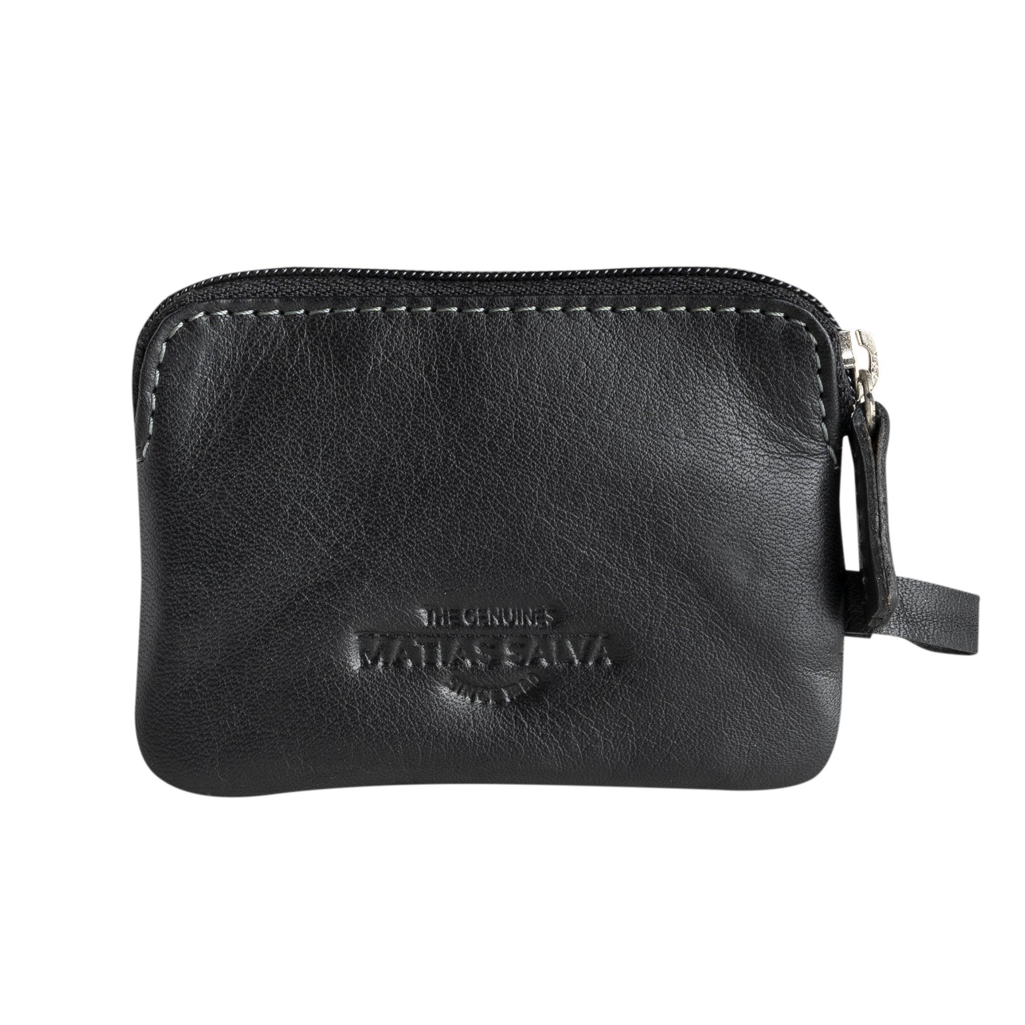 Monedero piel negro, Colección Exotic Leather