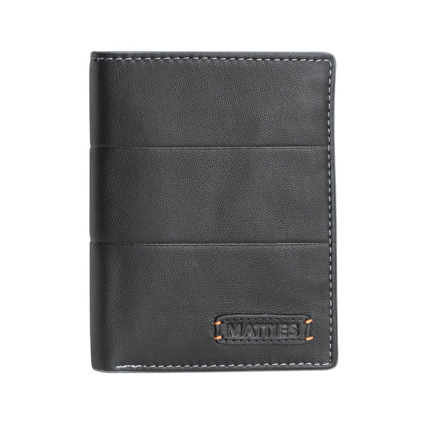 Matties black leather wallet, Mapra Collection