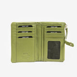 Green leather wallet, Valentino Leather Collection
