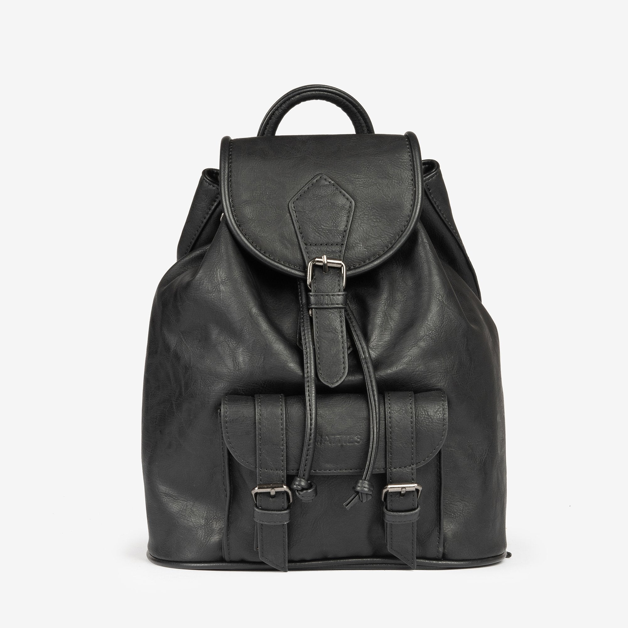 Black unisex backpack
