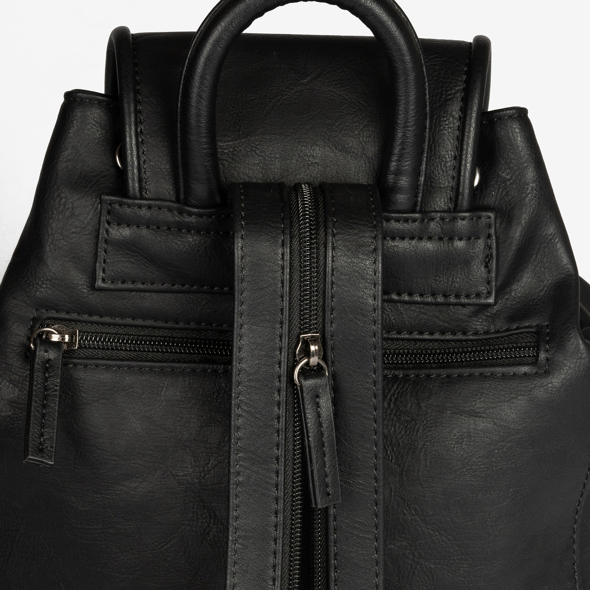 Black unisex backpack