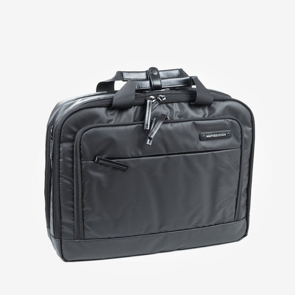 Black nylon briefcase