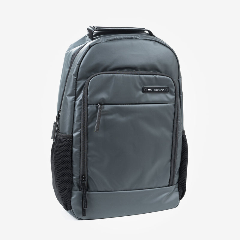 Dark grey nylon backpack