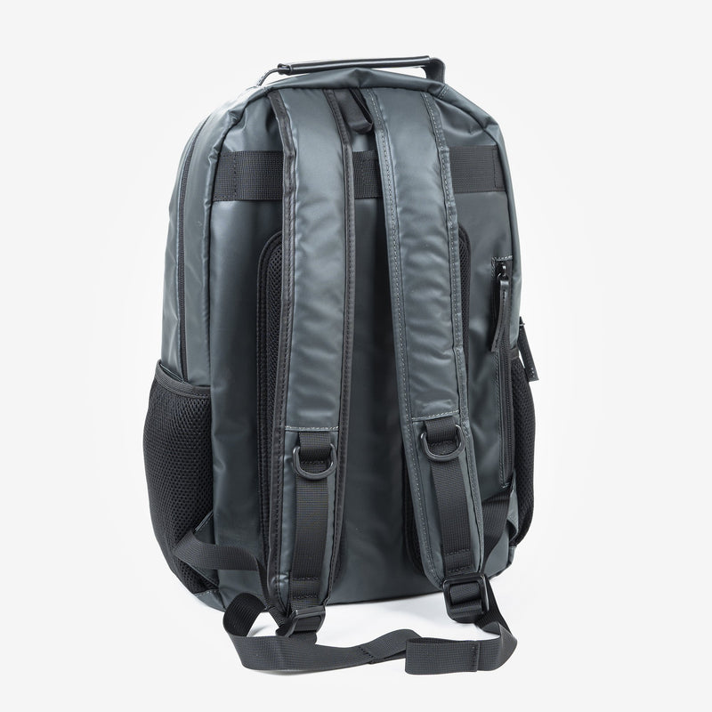 Dark grey nylon backpack