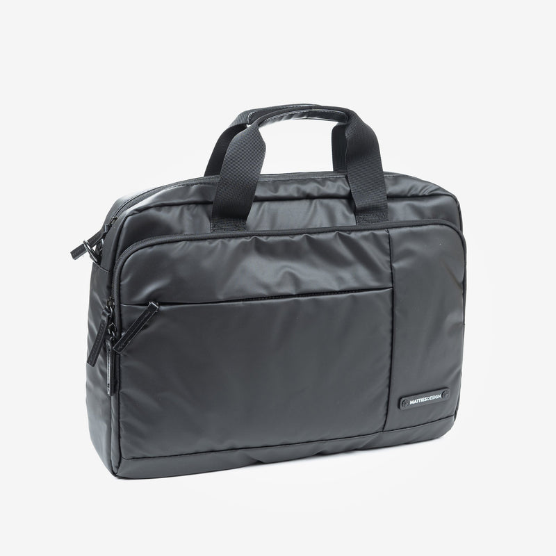 Black nylon briefcase