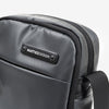 Gray nylon cross body bag