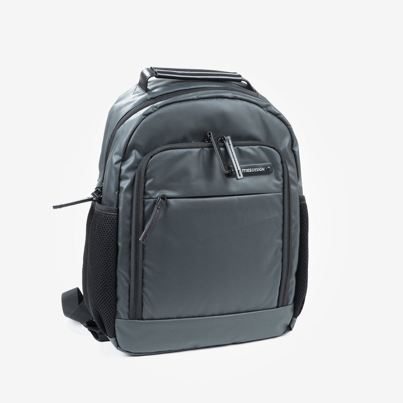 Dark grey nylon backpack