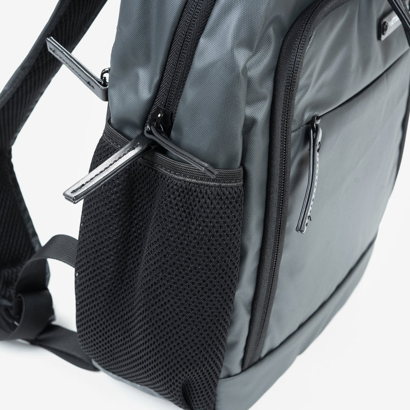 Dark grey nylon backpack