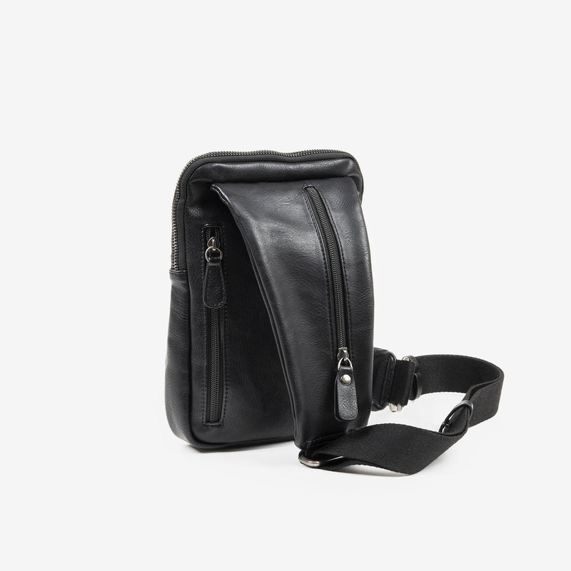 Bandolera para hombre, color negro