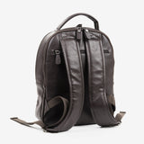 Dark brown man backpack