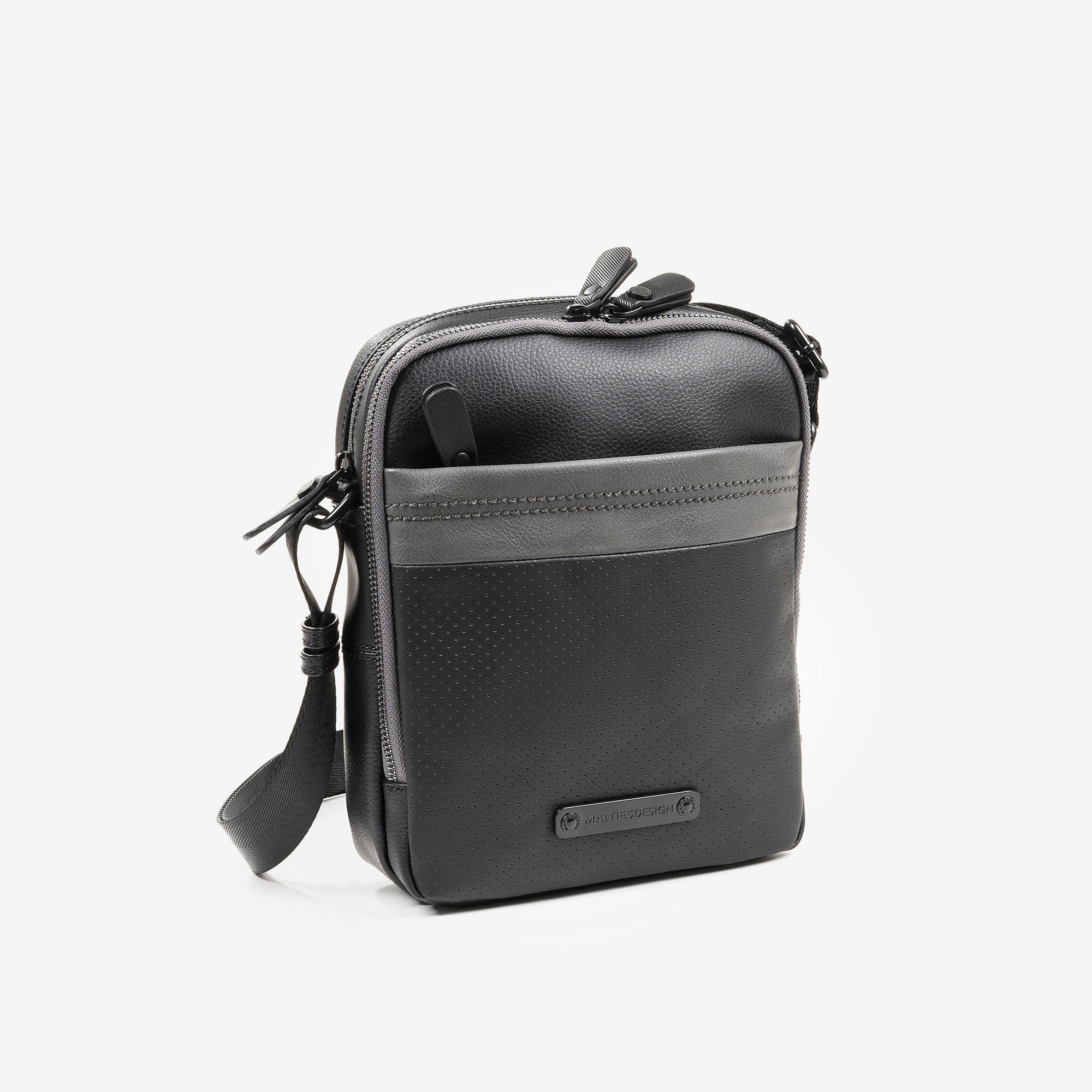 Bandolera para hombre, color negro