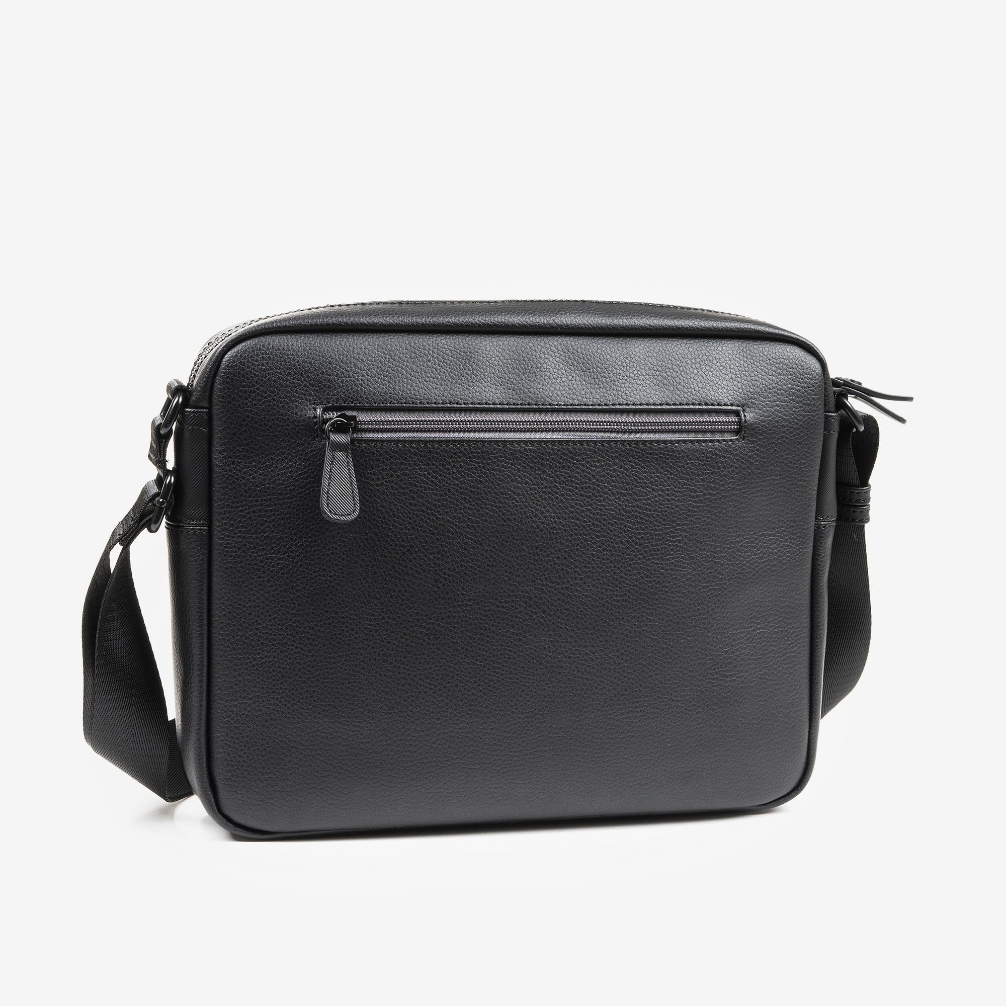 Bandolera grande para hombre, color negro. Porta tablet 10.2" - Matties Bags