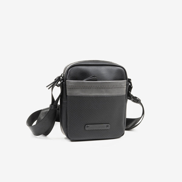 Bandolera para hombre, color negro. 16x20 cm - Matties Bags