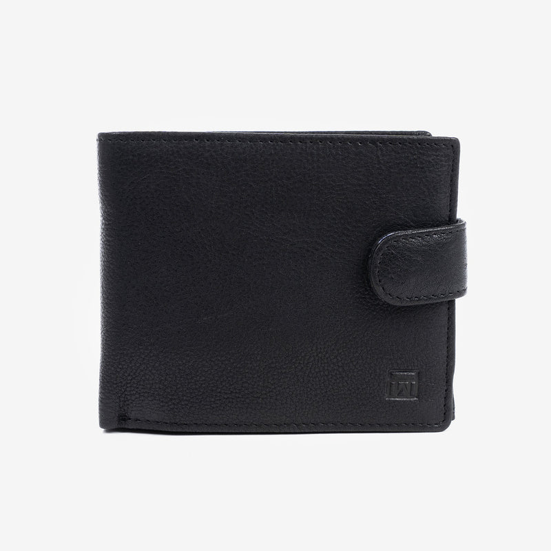 Billetero negro, Colección Billeteros piel Wash. 11x9 cm - Matties Bags