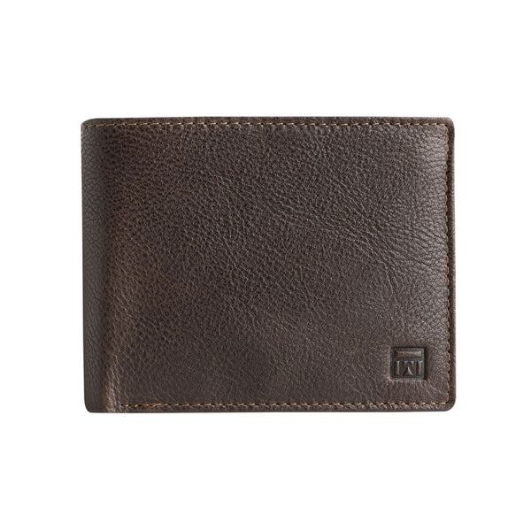 Billetero piel marrón, Colección Billeteros piel Wash. 11x9 cm - Matties Bags