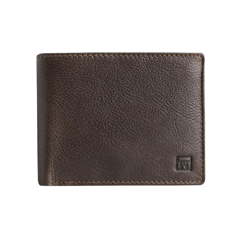 Billetero piel marrón, Colección Billeteros piel Wash. 11x9 cm - Matties Bags