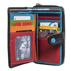 Billetero piel mujer, Colección Multicolour. 10x16,5 cm - Matties Bags