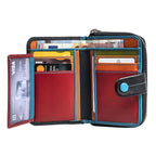 Billetero piel mujer, Colección Multicolour. 8,5x13 cm - Matties Bags