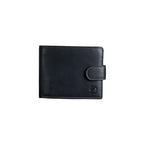 Billetero piel negro, Colección Exotic Leather. 11x9.5 cm - Matties Bags