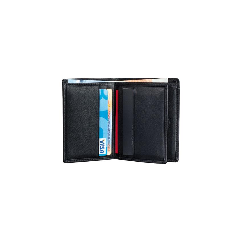 Billetero piel negro, Colección Exotic Leather - Matties Bags