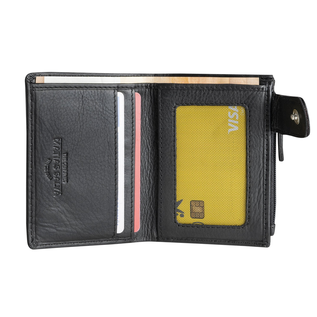 Billetero piel negro, Colección Exotic Leather - Matties Bags