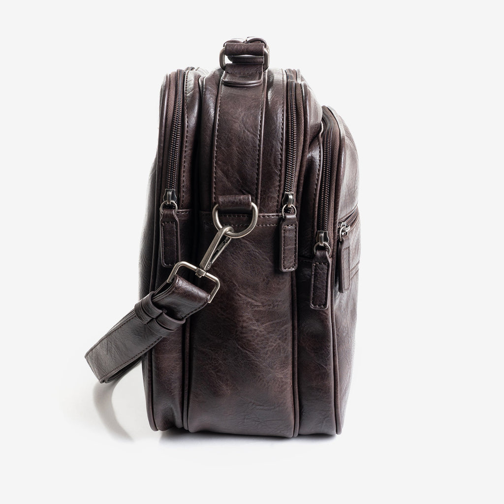 Bolso grande para hombre, color café, Colección nappa - Matties Bags