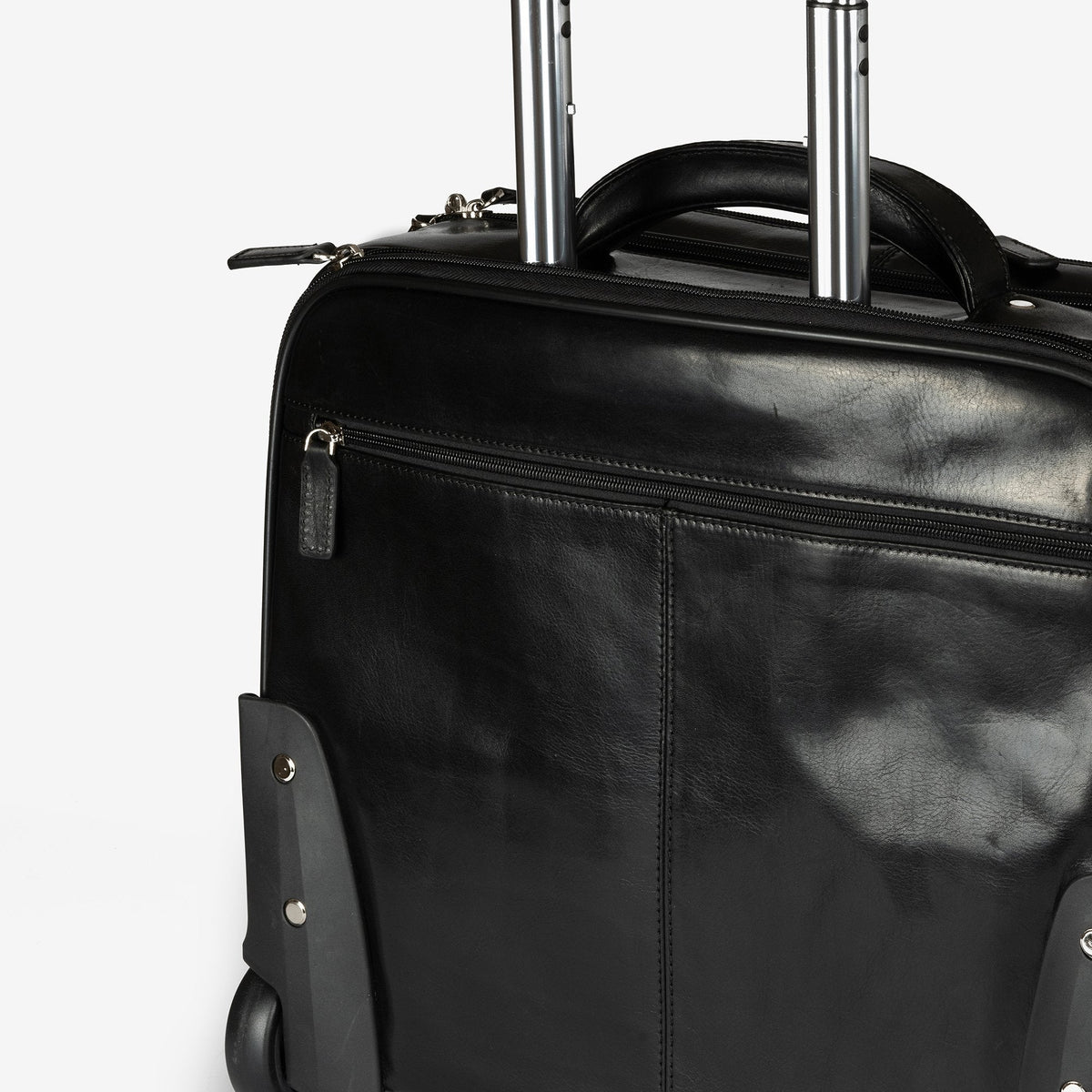 Maleta de piel negra, Colección Piel Casablanca. 41x33x17 cm - Matties Bags