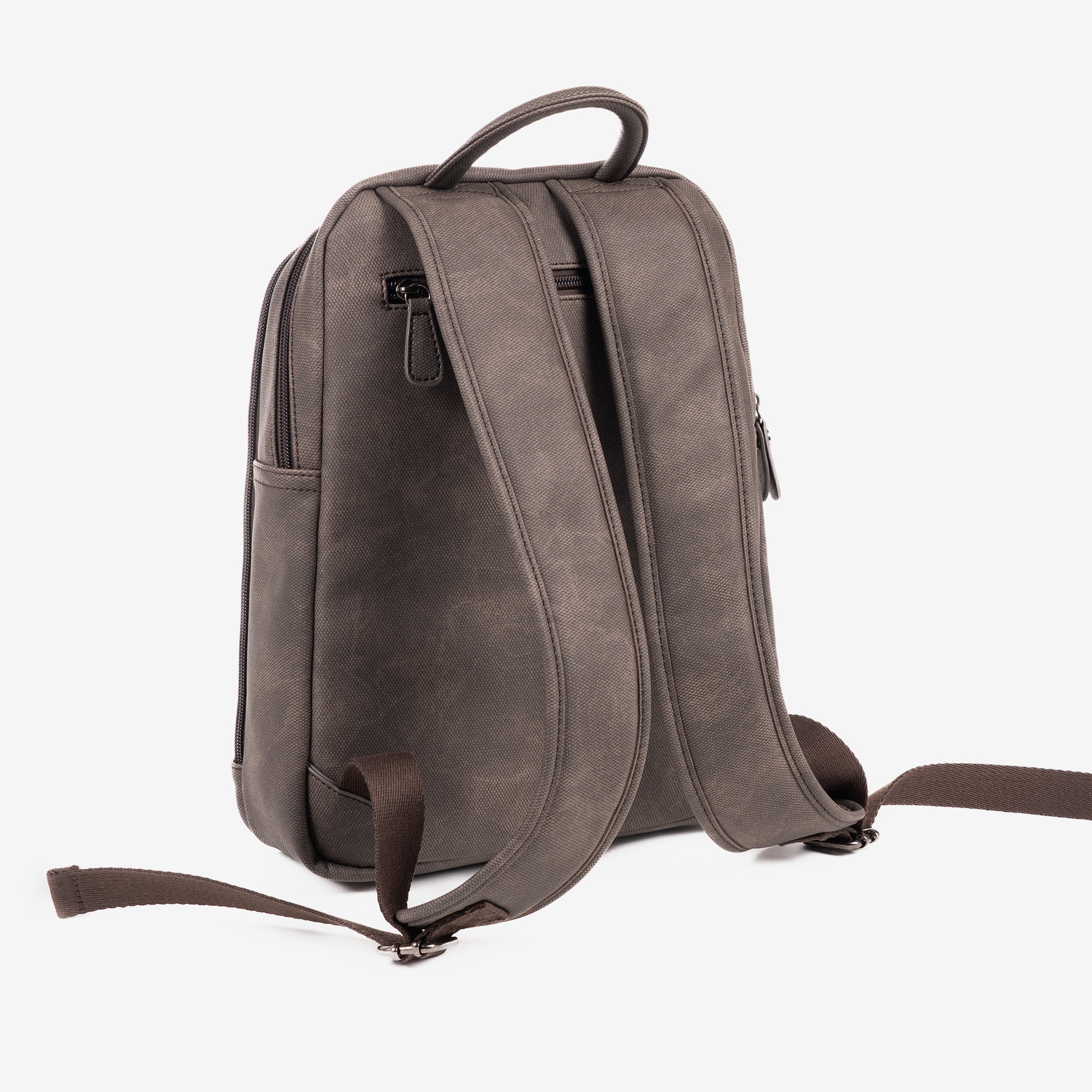 Mochila para hombre, color marrón, Colección canvas. 27x36x9 cm - Matties Bags