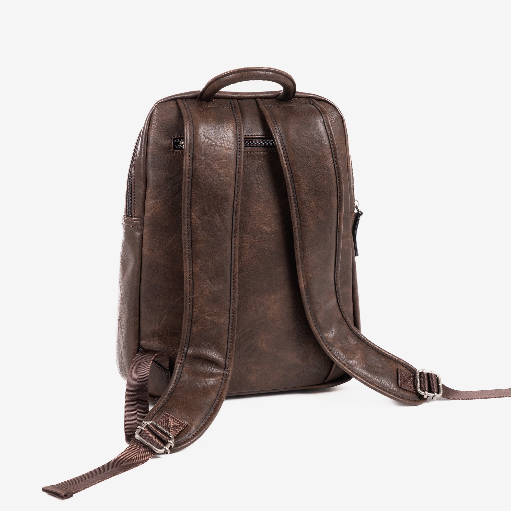 Mochila para hombre, color marrón, Colección verota. 27x36x09 cm - Matties Bags