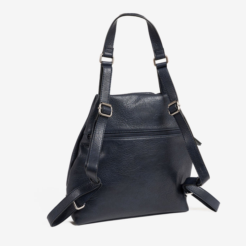 Mochila para mujer, color azul, Serie mochilas sport. 30x30x11 cm - Matties Bags