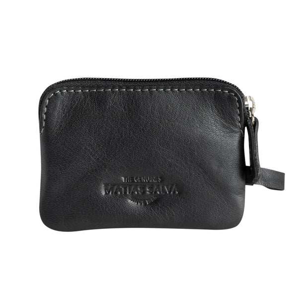 Monedero piel negro, Colección Exotic Leather - Matties Bags