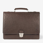 Portafolios de piel marrón, Colección Piel Wash. 40.5x32 cm - Matties Bags