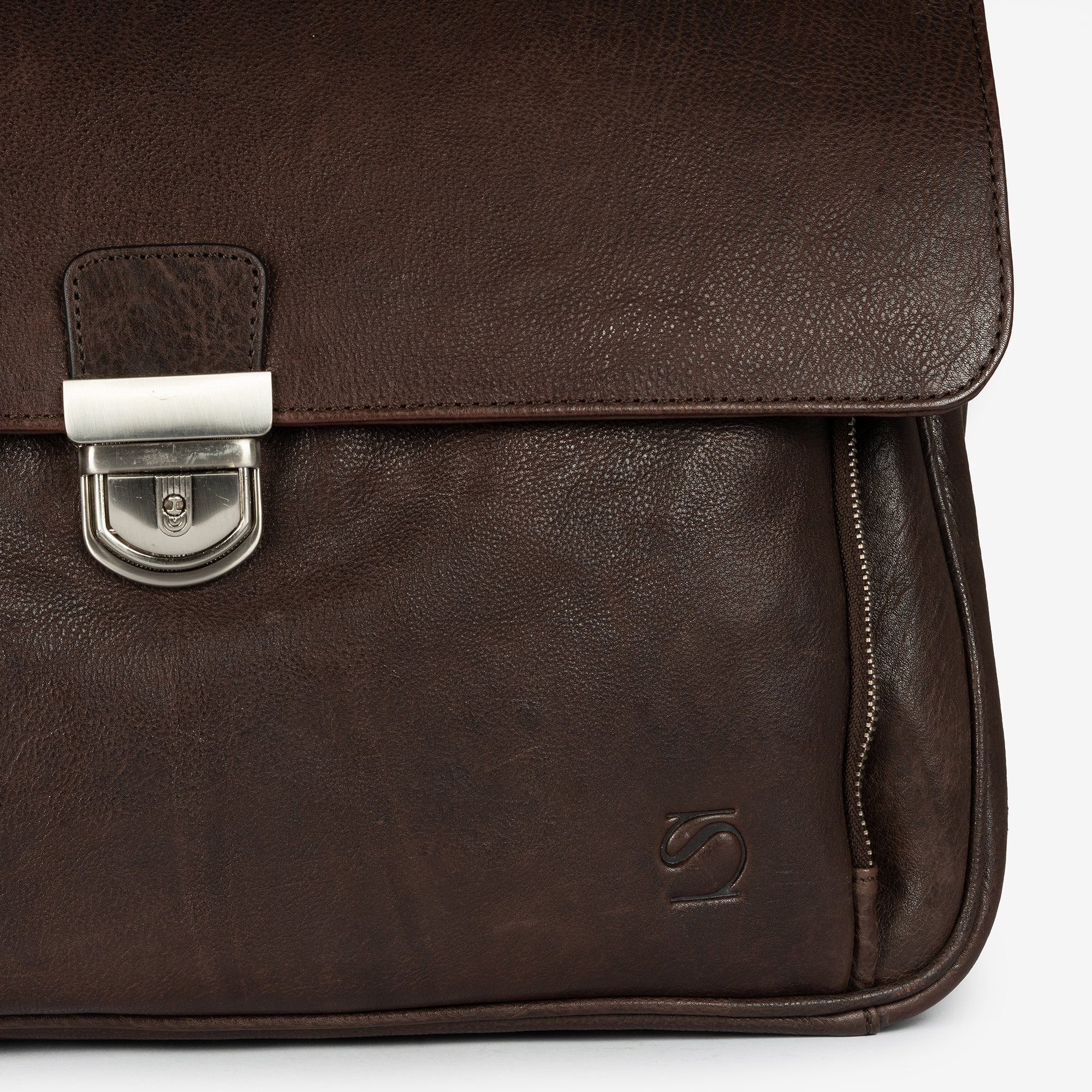 Portafolios de piel marrón, Colección Piel Wash. 40x31 cm - Matties Bags