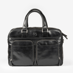 Portafolios de piel negro, Colección Piel Casablanca. 40x27 cm - Matties Bags