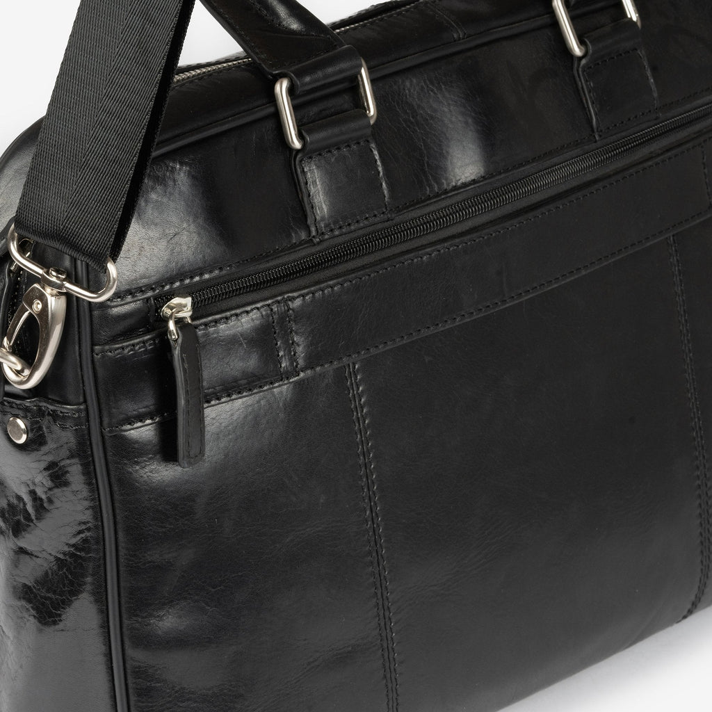 Portafolios de piel negro, Colección Piel Casablanca. 40x27 cm - Matties Bags